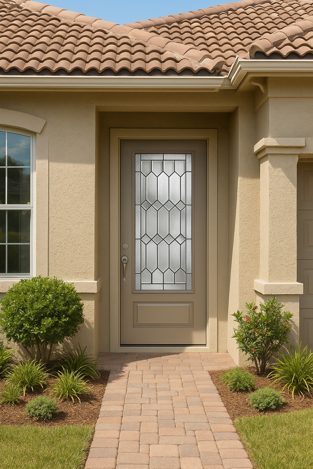 Impact Windows & Doors Tampa - Full Lite Flush - Crystalline