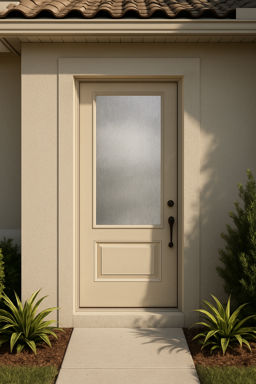 Impact Windows & Doors Tampa - 3/4 Lite 2 Panel Flush - Chord