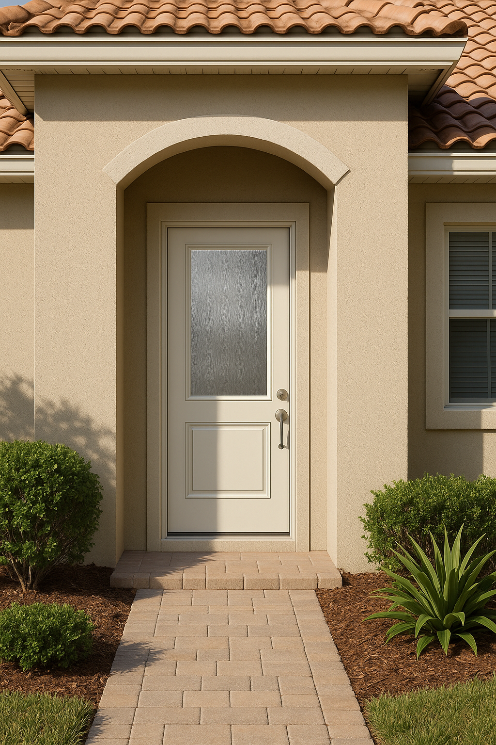 Impact Windows & Doors Tampa - Half Lite 1 Panel Flush - Rainglass
