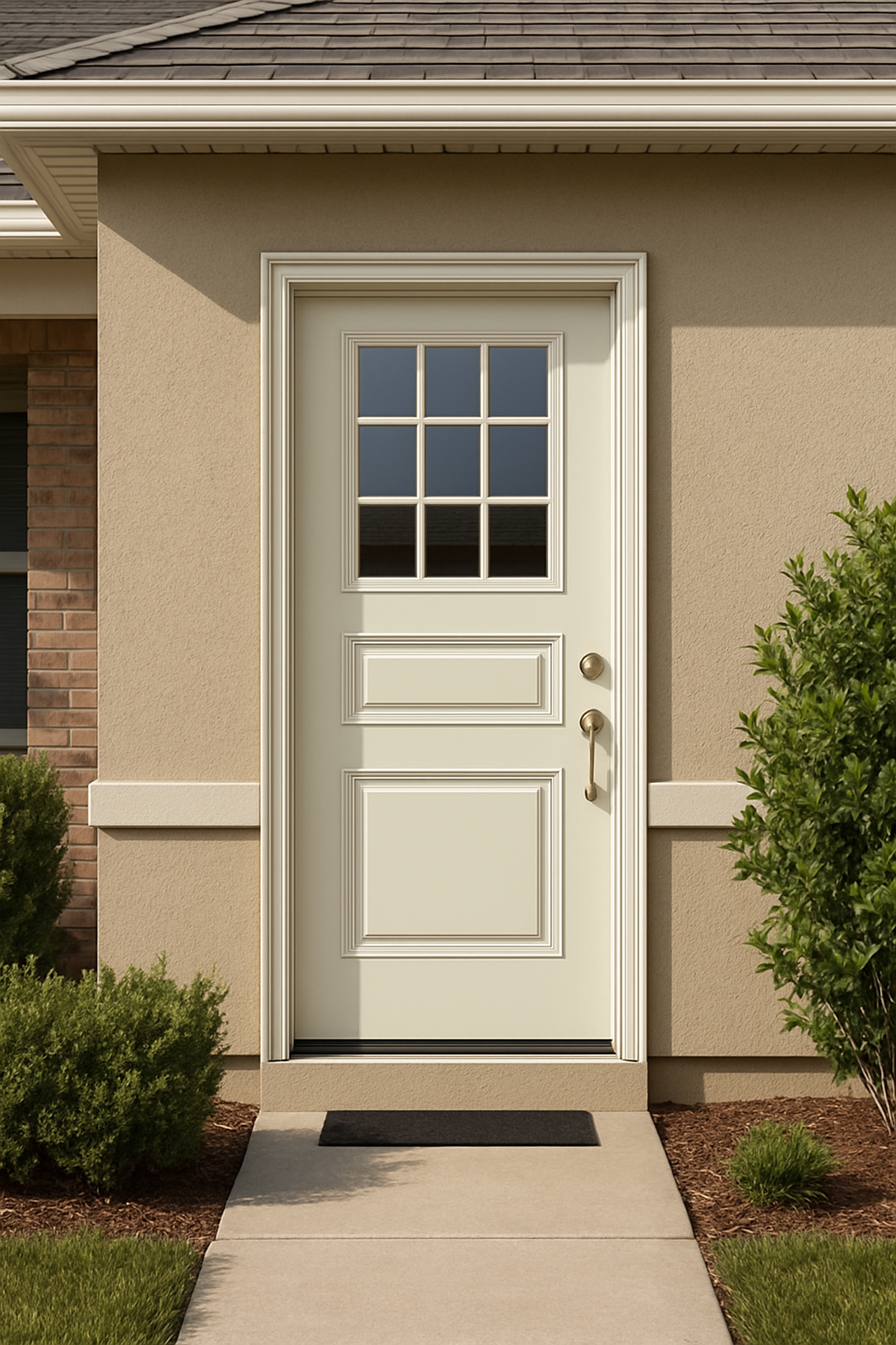 Impact Windows & Doors Tampa - Half Lite 1 Panel Flush - Colonial