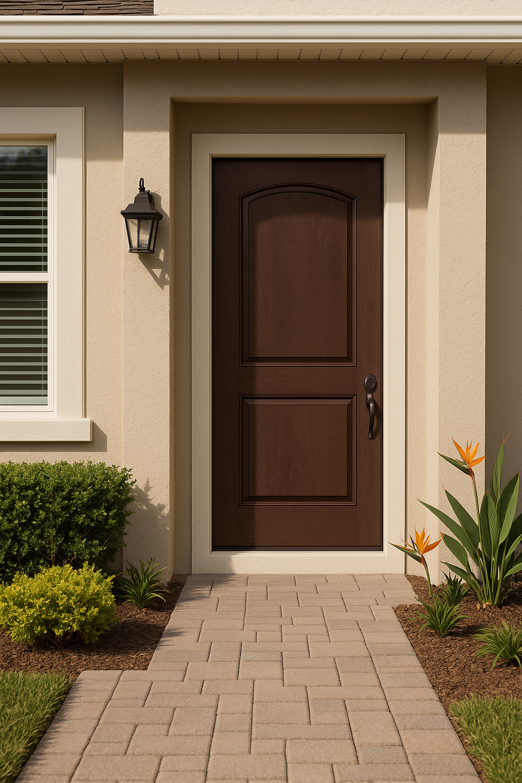 Impact Windows & Doors Tampa - 8' 2 Panel Soft Arch