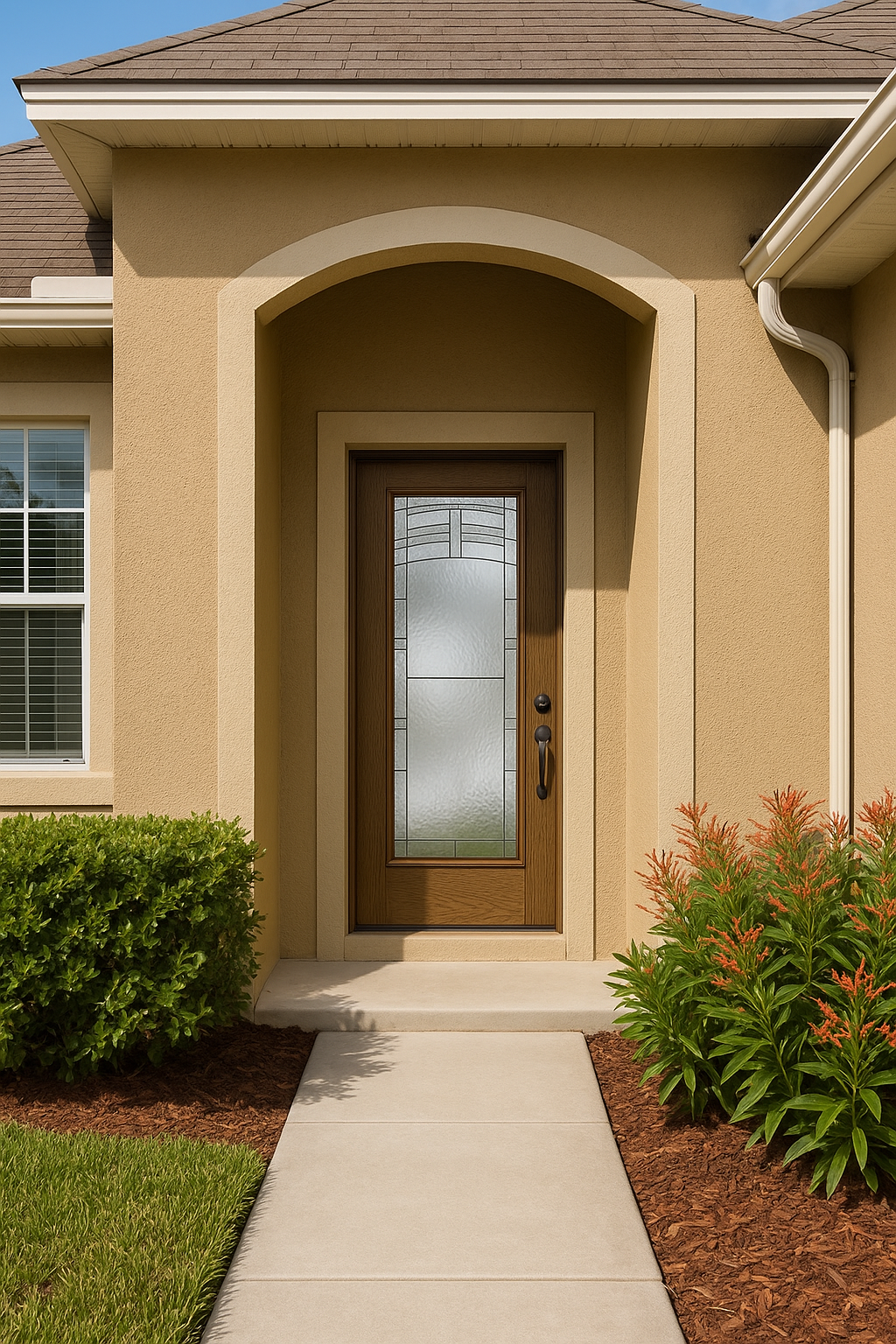 Impact Windows & Doors Tampa - Full Lite Flush - Maple Park
