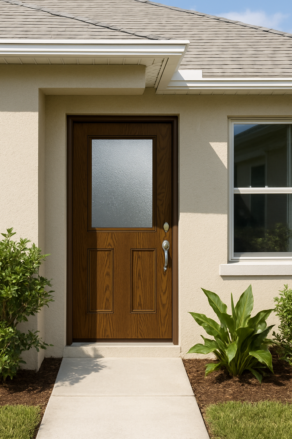 Impact Windows & Doors Tampa - Half Lite Flush - Granite