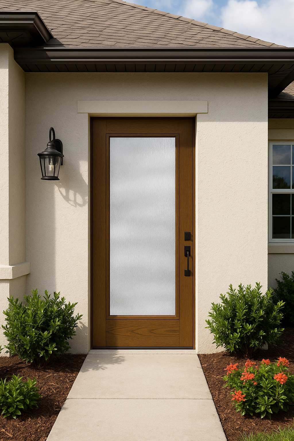 Impact Windows & Doors Tampa - Full Lite w/ Stile Lines - Rainglass