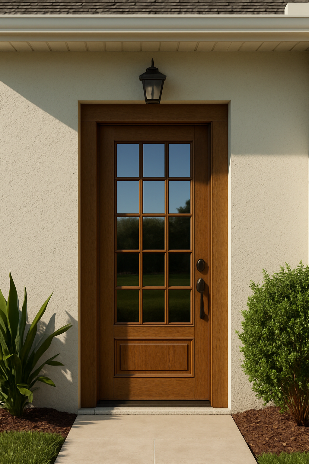 Impact Windows & Doors Tampa - Full Lite w/ Stile Lines - Colonial