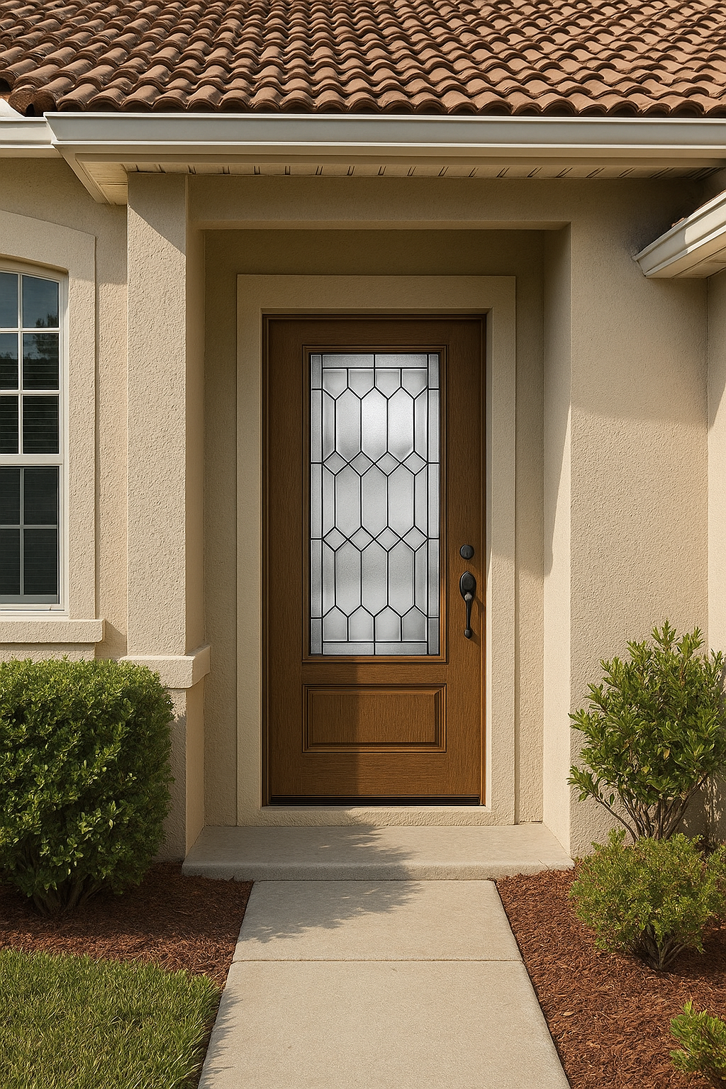 Impact Windows & Doors Tampa - Full Lite w/ Stile Lines - Crystalline