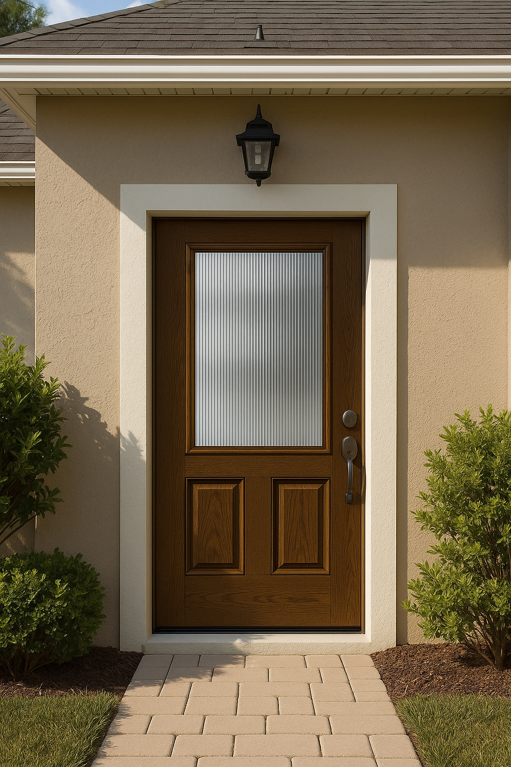 Impact Windows & Doors Tampa - 3/4 Lite 2 Panel - Reeded