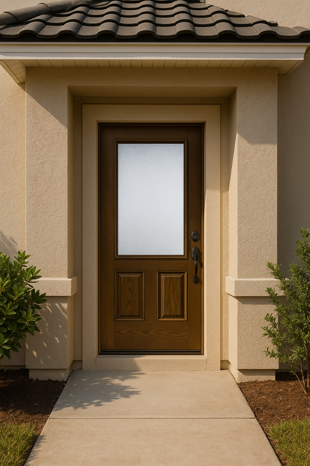 Impact Windows & Doors Tampa - 3/4 Lite 2 Panel - Granite