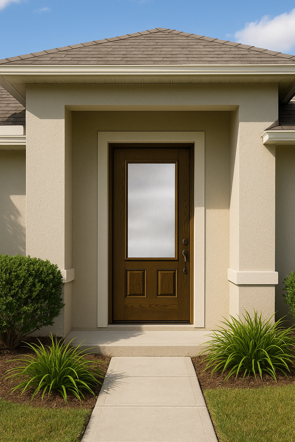 Impact Windows & Doors Tampa - 3/4 Lite 2 Panel - Rainglass