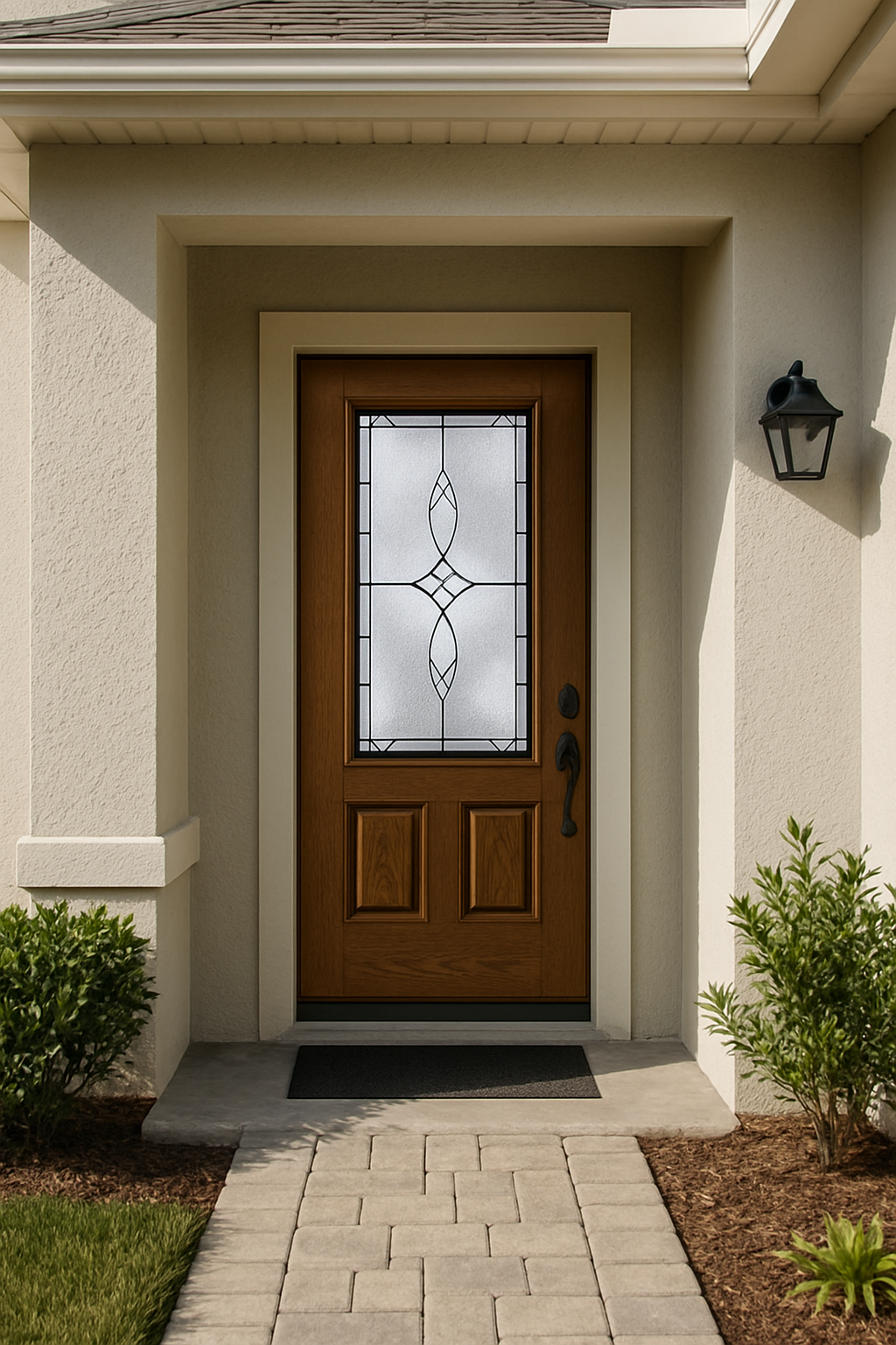 Impact Windows & Doors Tampa - 3/4 Lite 2 Panel - Blackstone