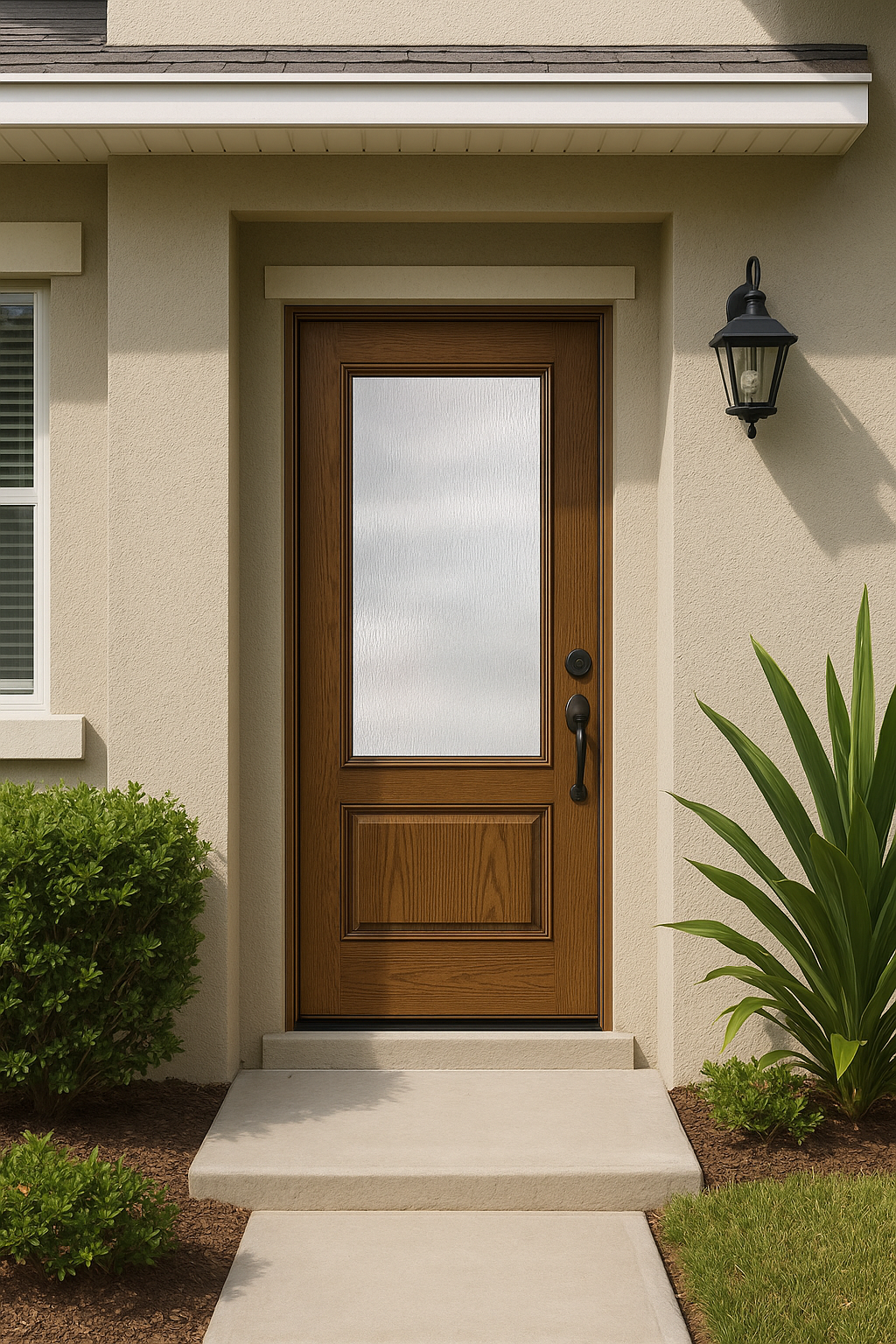 Impact Windows & Doors Tampa - 3/4 Lite 1 Panel - Rainglass