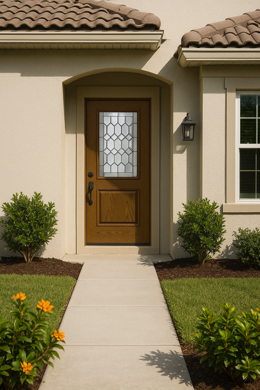 Impact Windows & Doors Tampa - 3/4 Lite 1 Panel - Crystalline