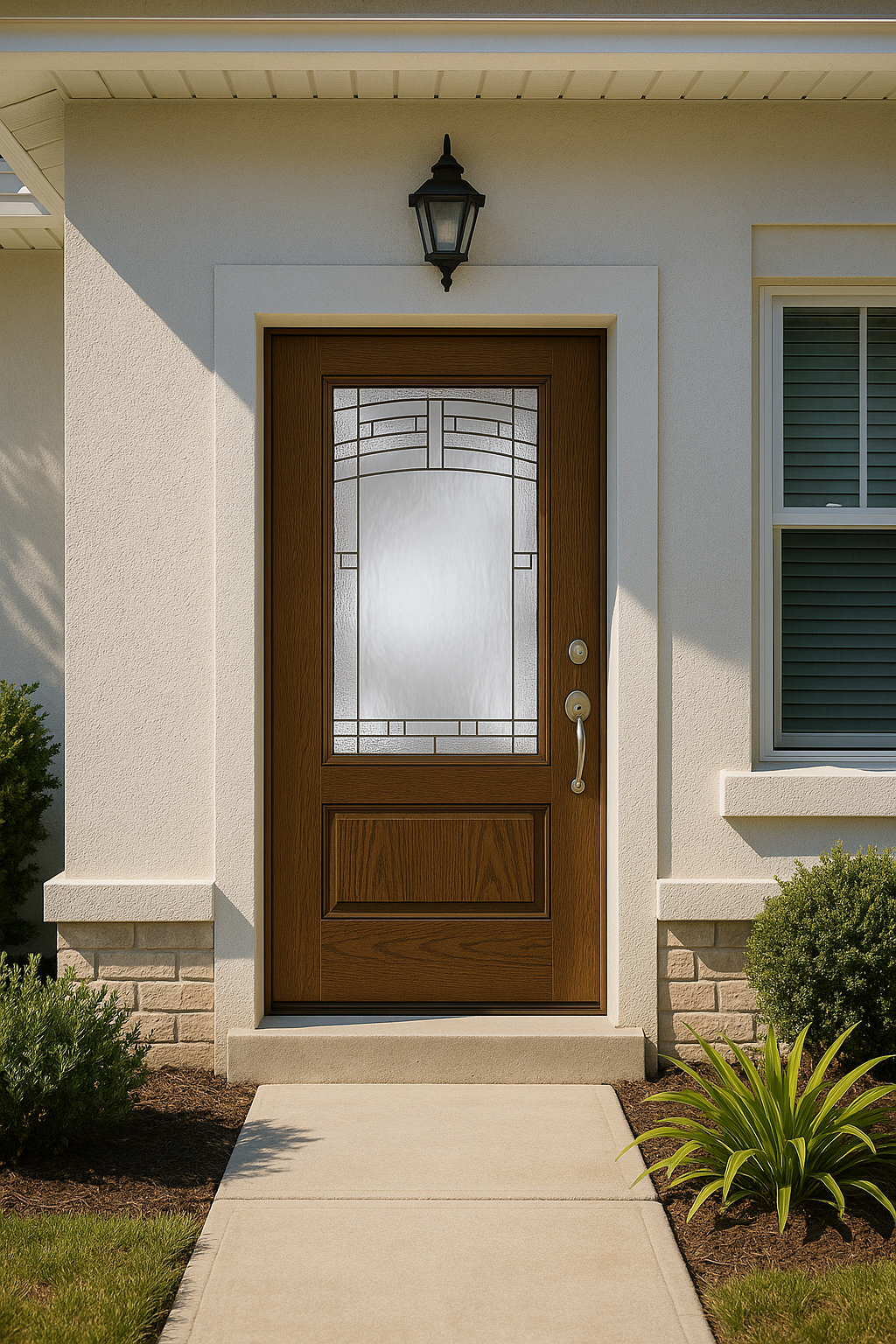 Impact Windows & Doors Tampa - 3/4 Lite 1 Panel - Maple Park