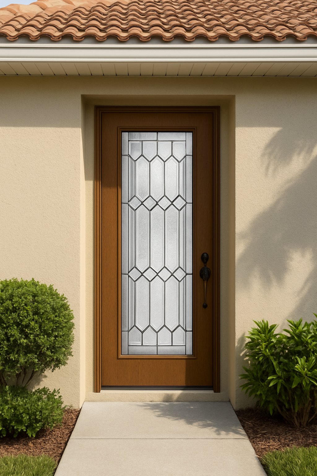 Impact Windows & Doors Tampa - 8' Full Lite Flush - Crystalline