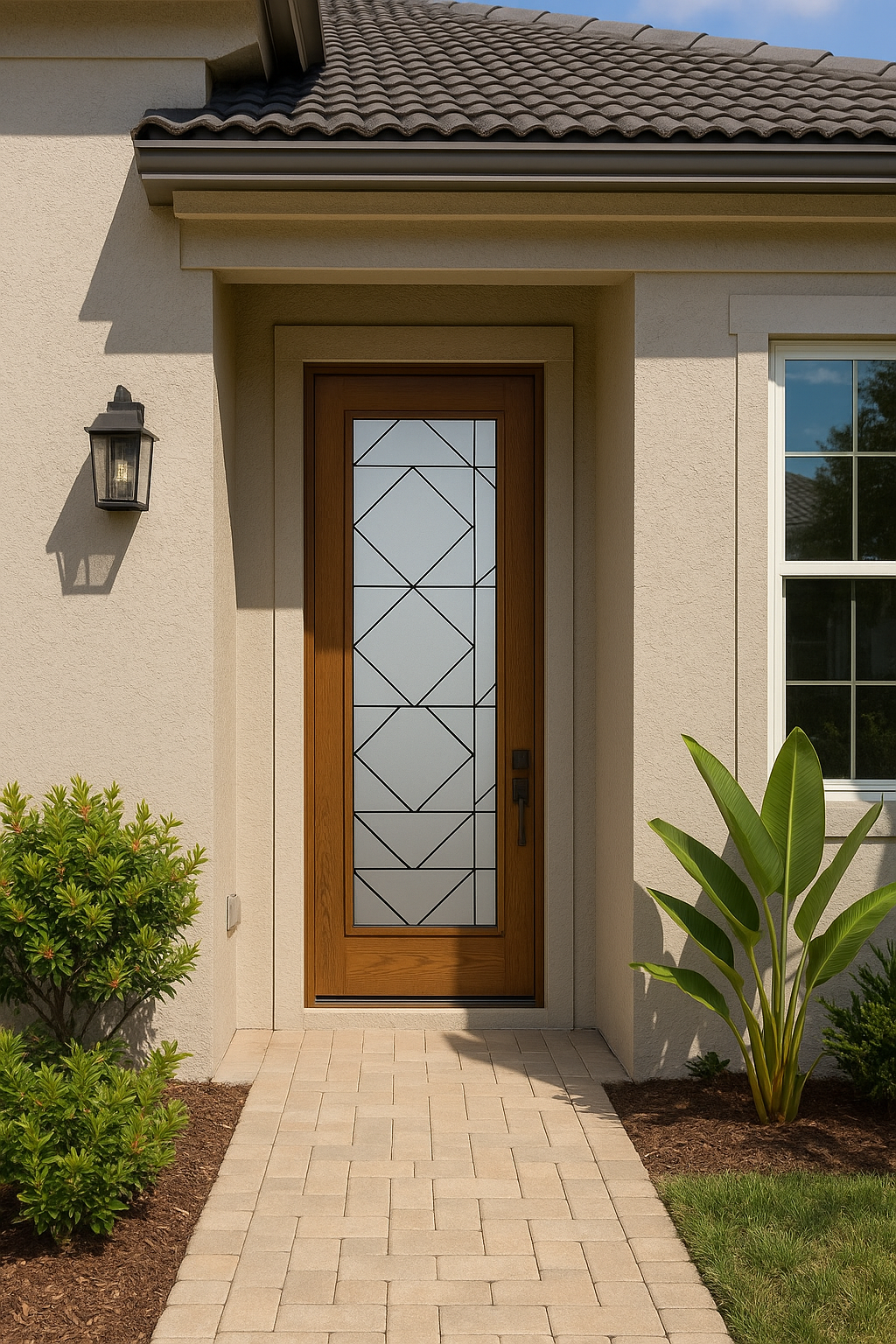 Impact Windows & Doors Tampa - 8' Full Lite W/ Stile Lines - Echelon