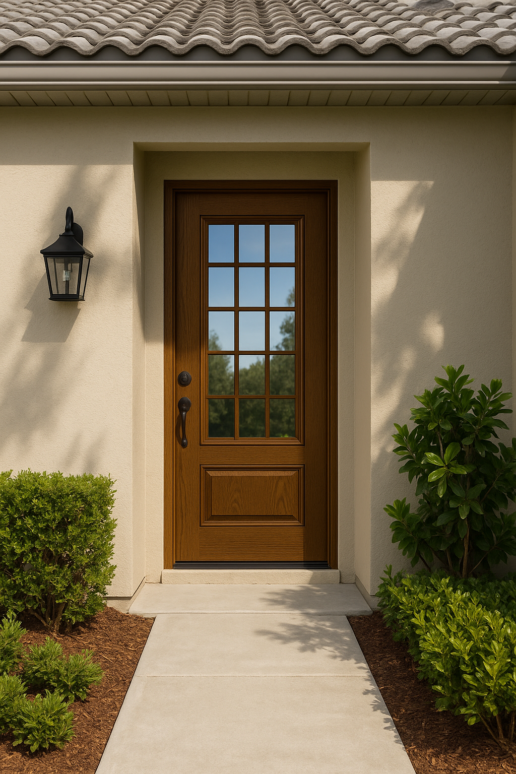 Impact Windows & Doors Tampa - 8' Half Lite 1 Panel Top and Bottom - Colonial