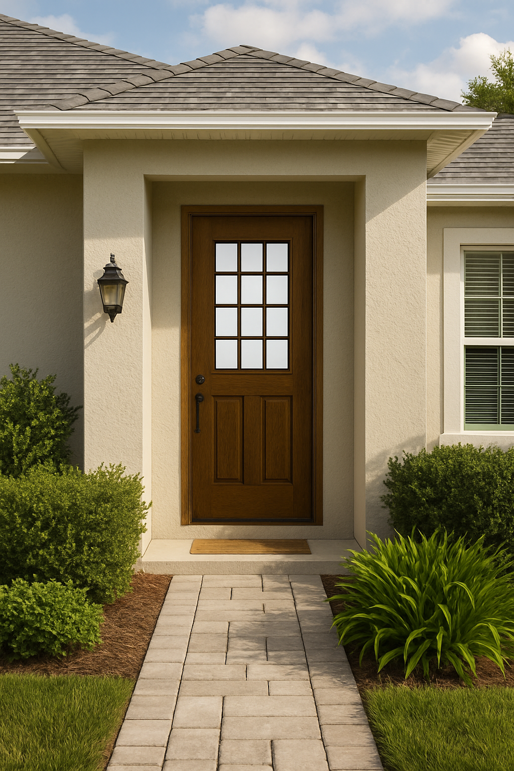Impact Windows & Doors Tampa - 8' Half Lite 2 Panel - Colonial