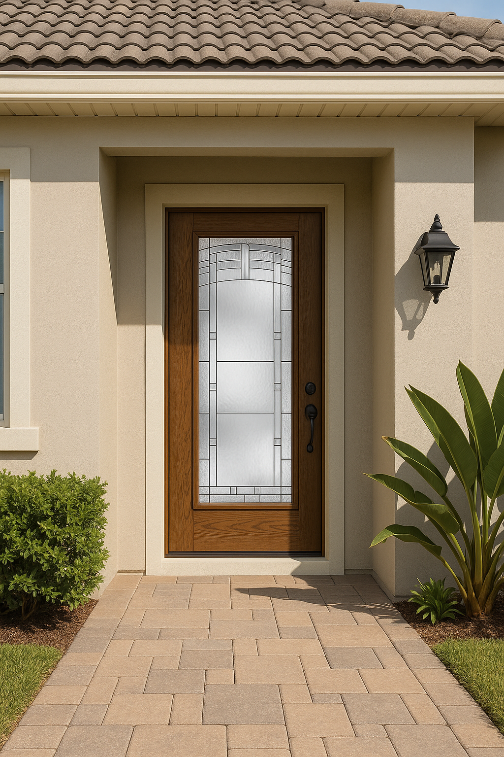 Impact Windows & Doors Tampa - Full Lite w/ Stile Lines - Maple Park