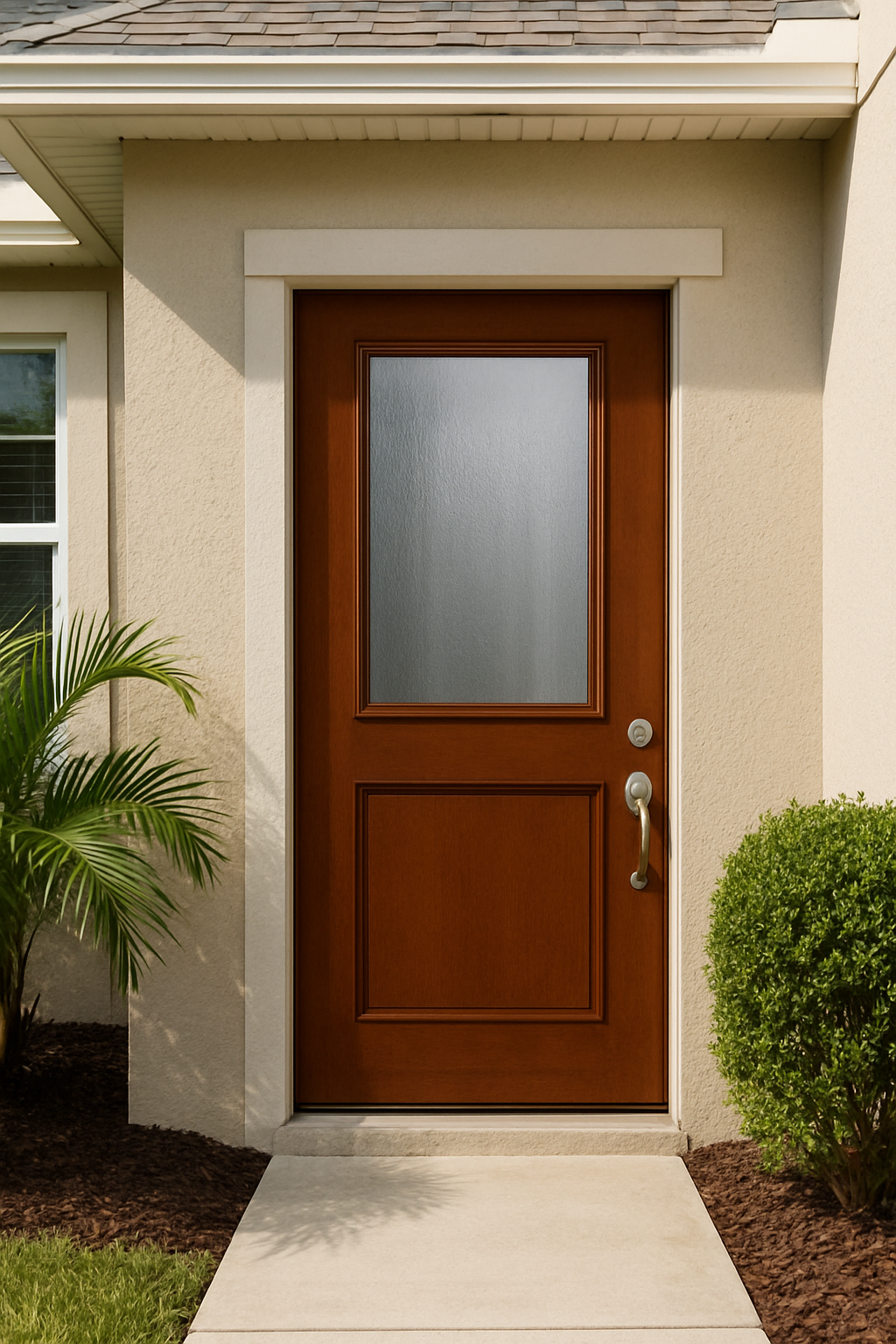 Impact Windows & Doors Tampa - Half Lite Flush - Chinchilla