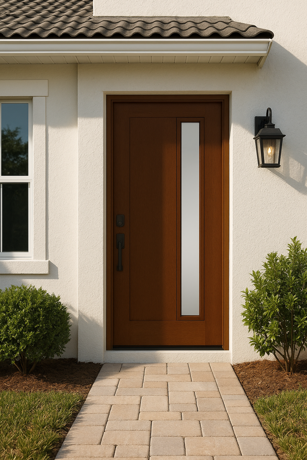 Impact Windows & Doors Tampa - Pulse Linea Offset Right - Clear 1 Lite No Grid