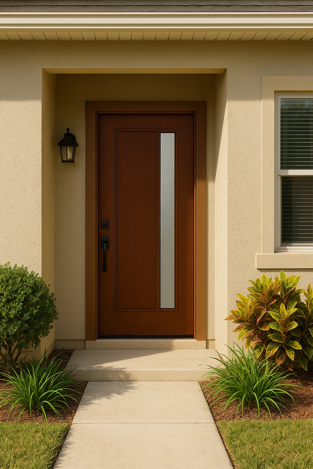 Impact Windows & Doors Tampa - Pulse Linea Offset Right - Chinchilla