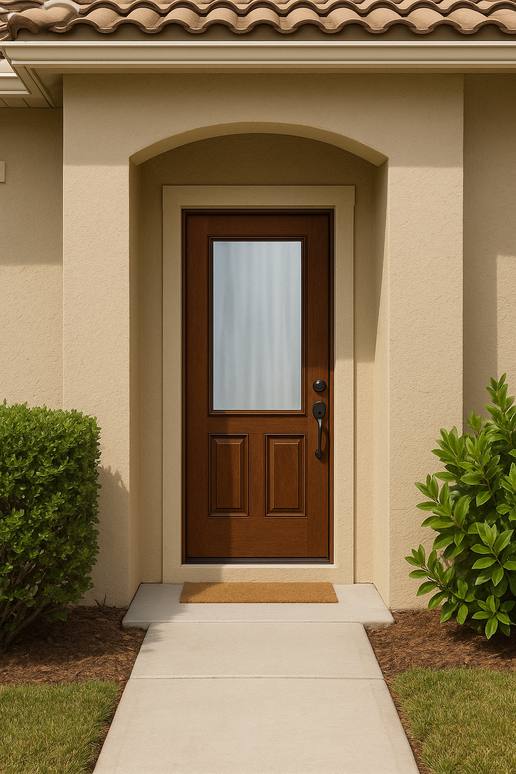 Impact Windows & Doors Tampa - 3/4 Lite 2 Panel - Chinchilla
