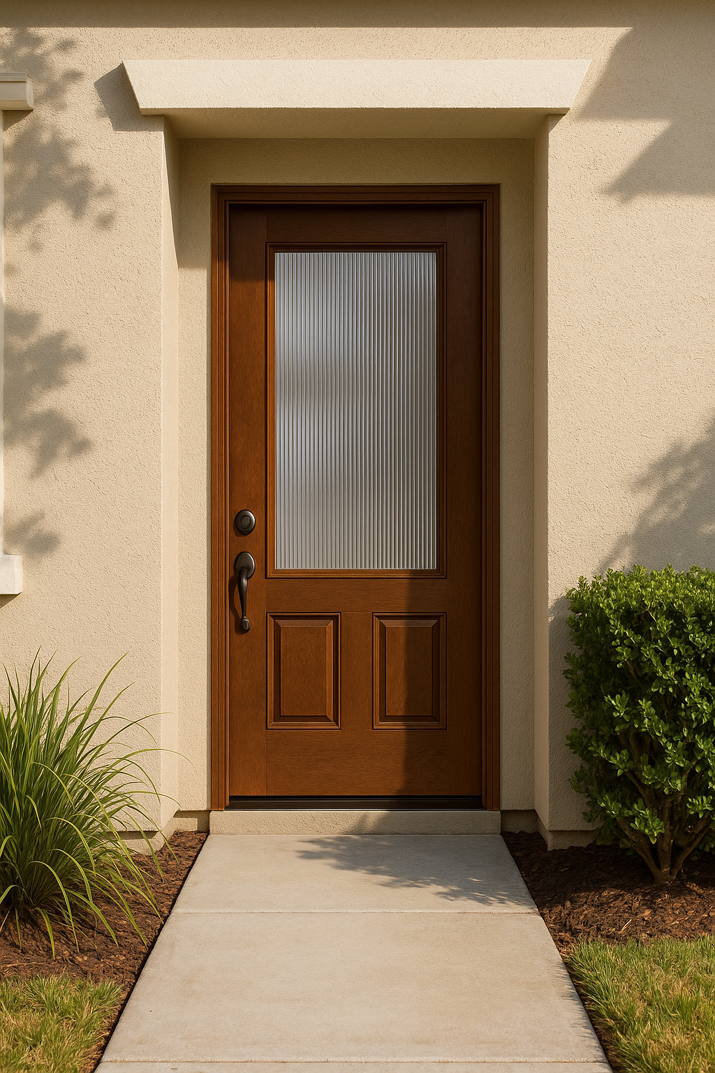 Impact Windows & Doors Tampa - 3/4 Lite 2 Panel - Reeded