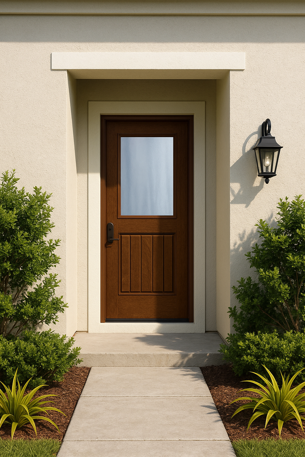 Impact Windows & Doors Tampa - Half Lite 1 Panel Plank - Chinchilla