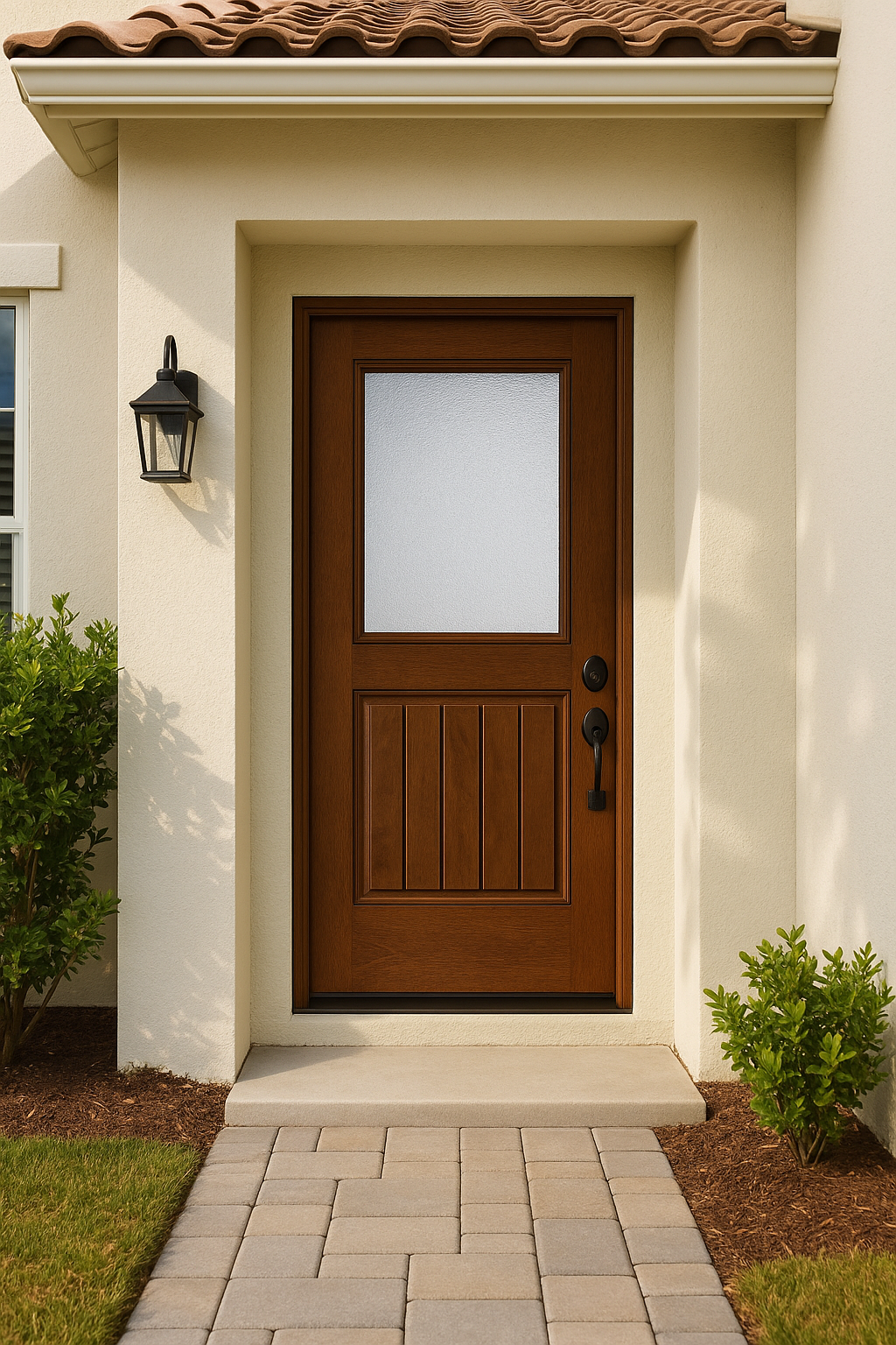 Impact Windows & Doors Tampa - Half Lite 1 Panel Plank - Granite