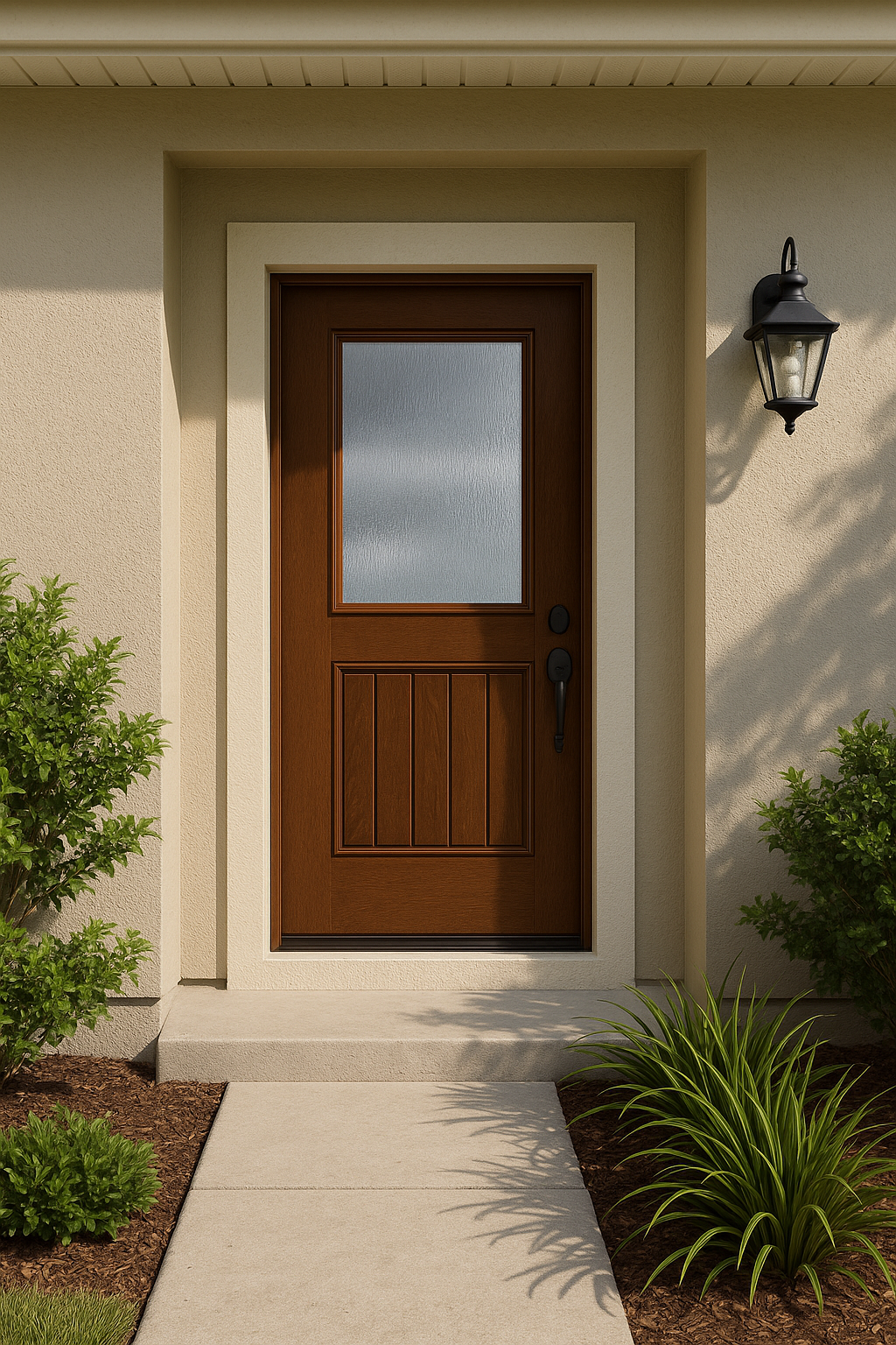 Impact Windows & Doors Tampa - Half Lite 1 Panel Plank - Rainglass