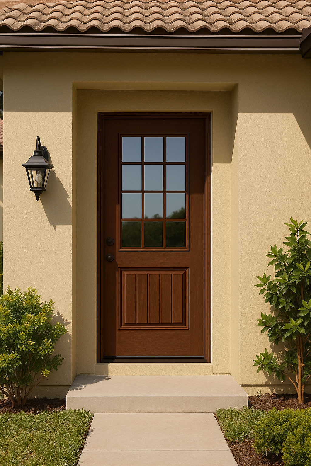 Impact Windows & Doors Tampa - Half Lite 1 Panel Plank - Colonial