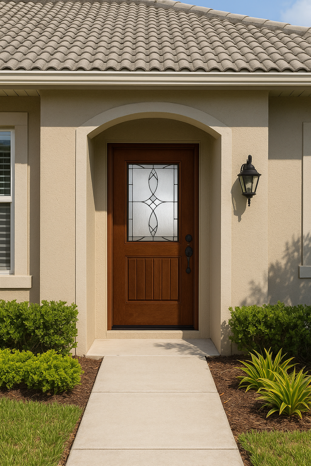 Impact Windows & Doors Tampa - Half Lite 1 Panel Plank - Blackstone