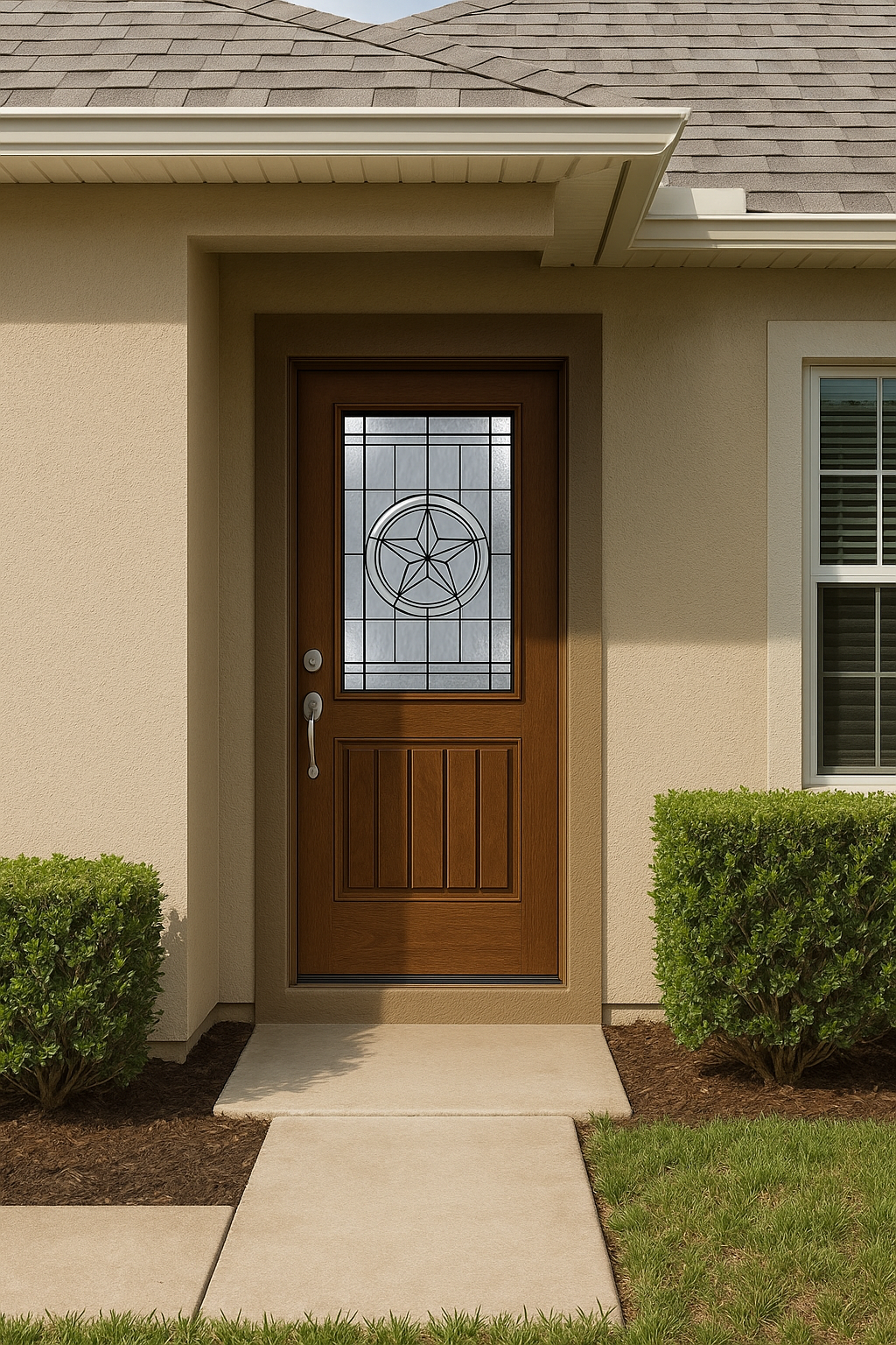 Impact Windows & Doors Tampa - Half Lite 1 Panel Plank - Texas Star