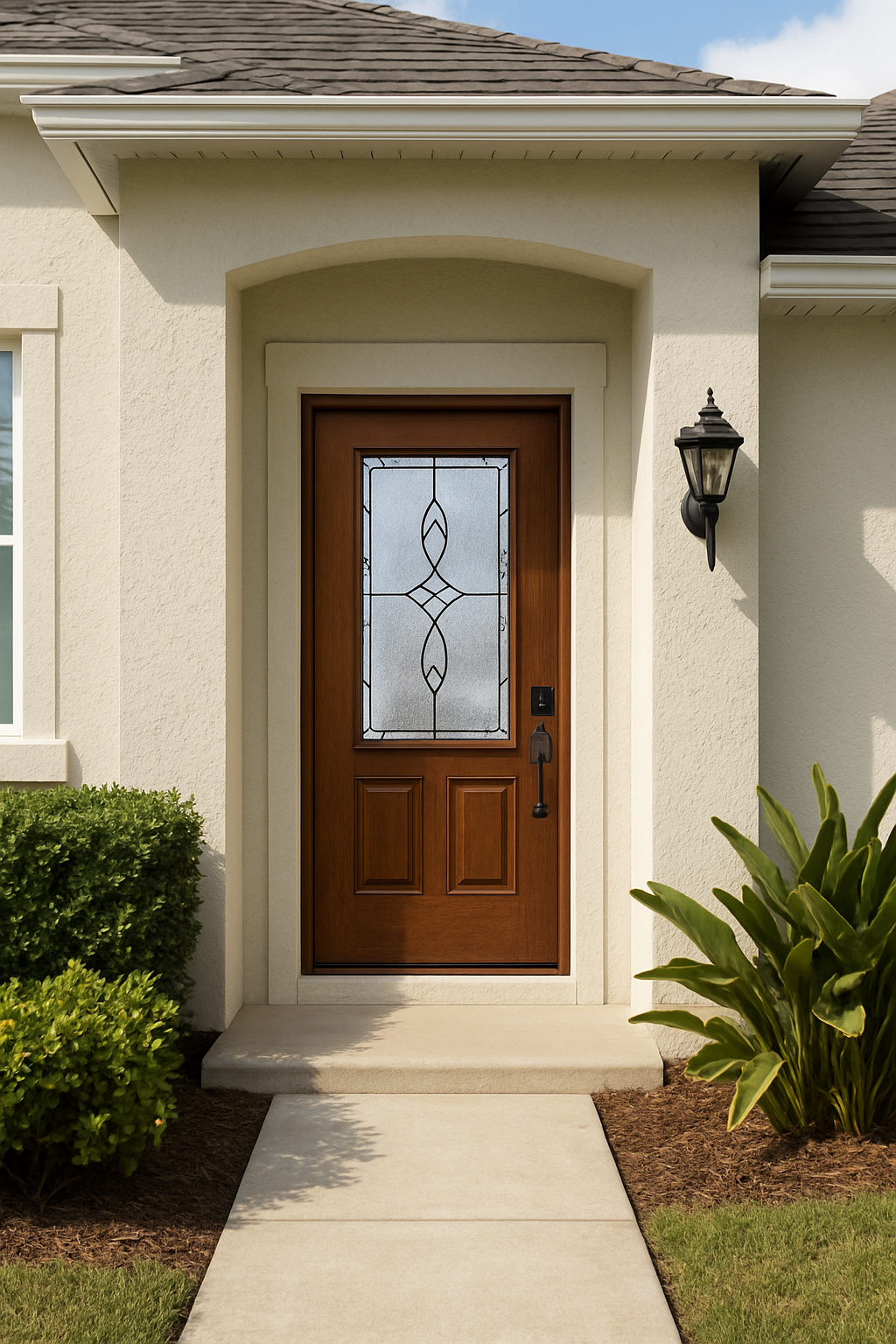 Impact Windows & Doors Tampa - 3/4 Lite 2 Panel - Blackstone
