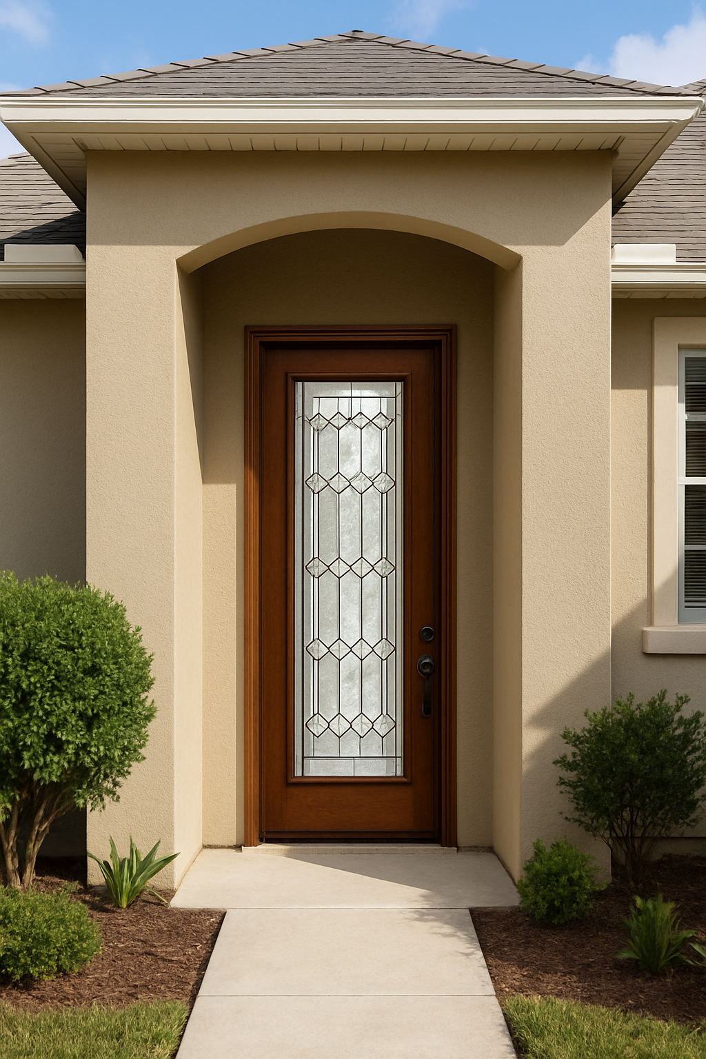 Impact Windows & Doors Tampa - 8' Full Lite W/ Stile Lines - Crystalline