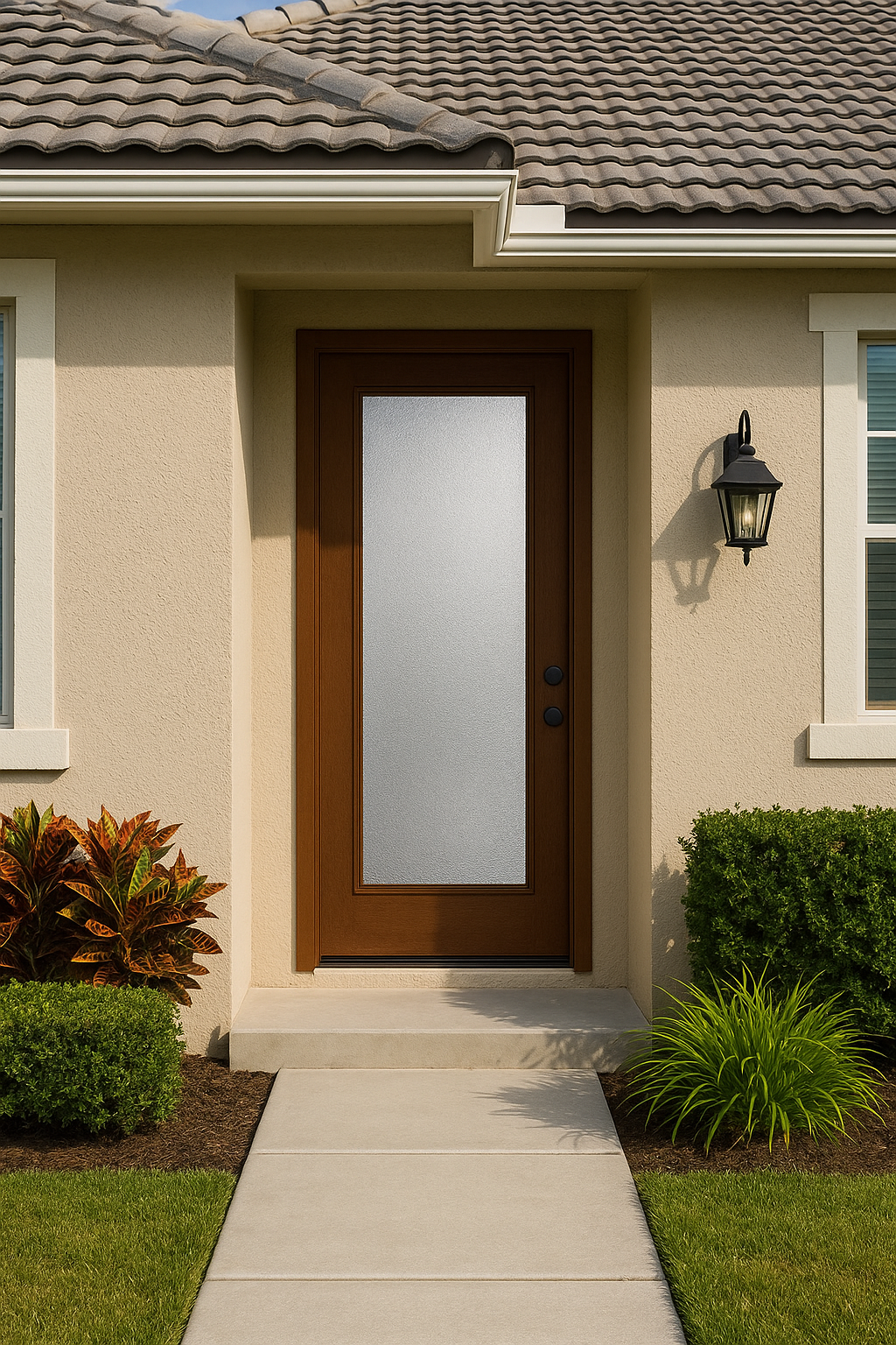 Impact Windows & Doors Tampa - 8' Full Lite Flush - Granite