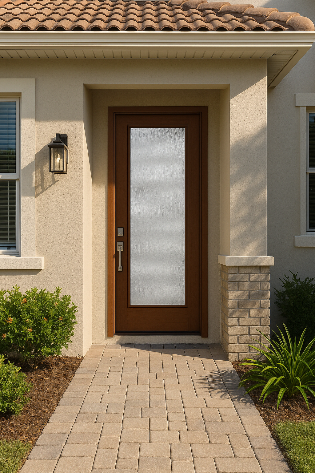 Impact Windows & Doors Tampa - 8' Full Lite Flush - Rainglass