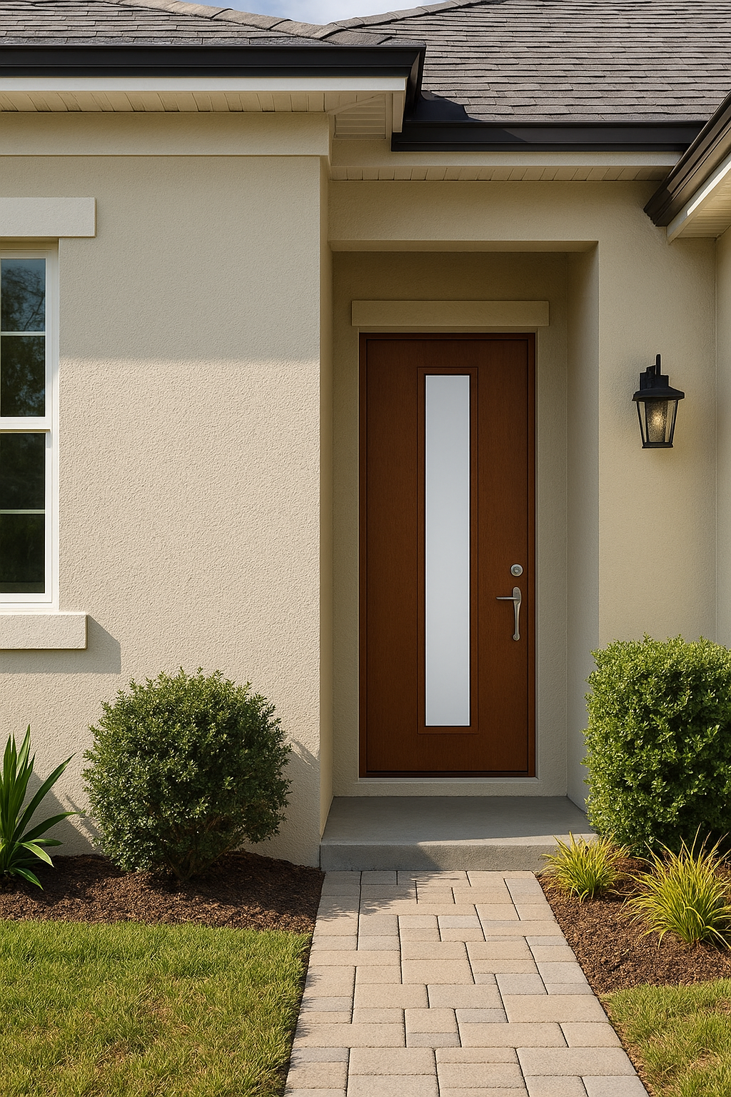 Impact Windows & Doors Tampa - Pulse 8' Linea Centered - Clear 1 Lite No Grid