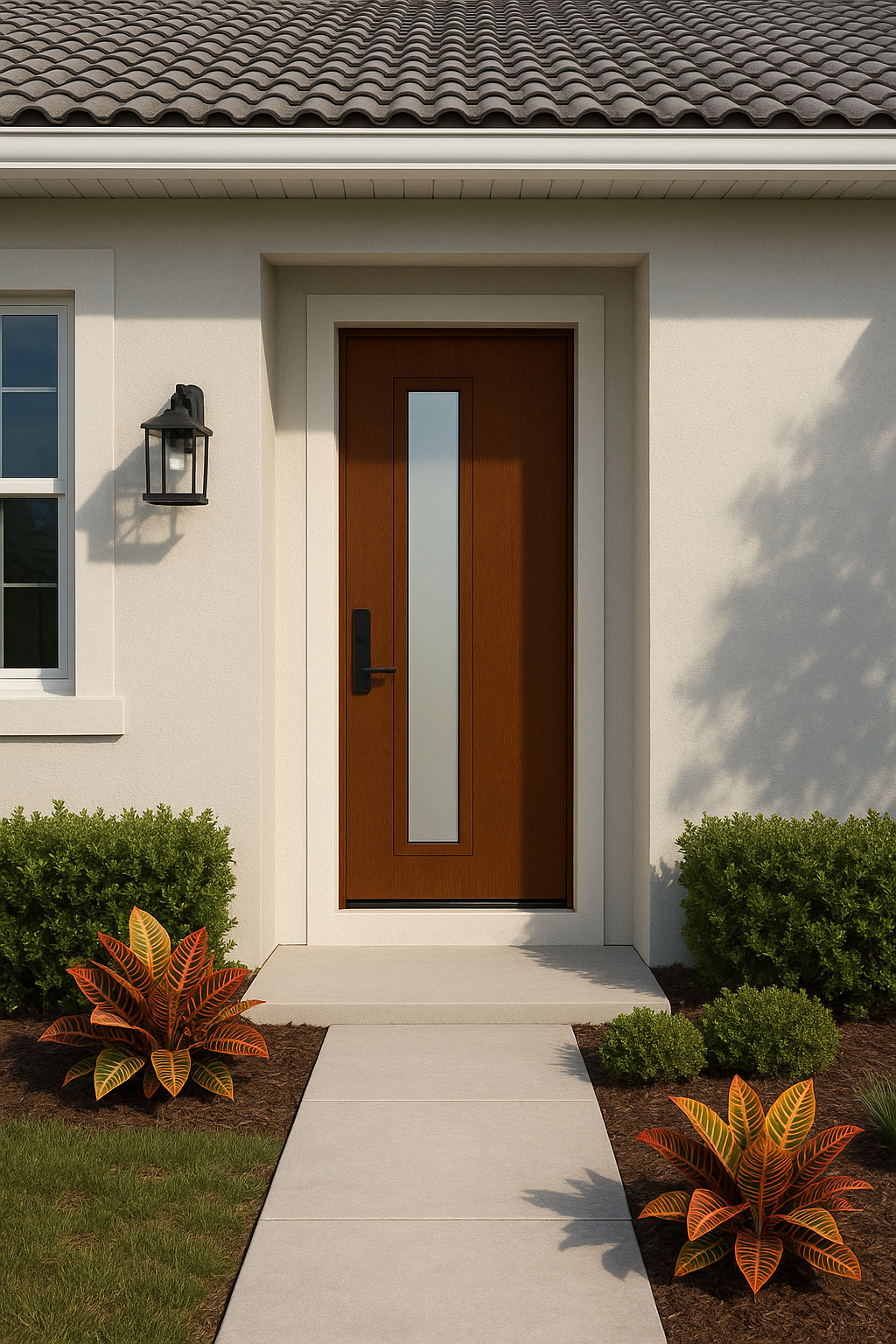 Impact Windows & Doors Tampa - Pulse 8' Linea Offset Left - Clear 1 Lite No Grid