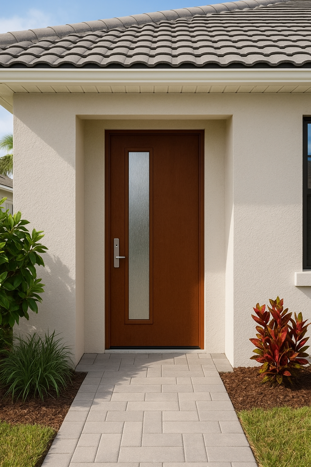 Impact Windows & Doors Tampa - Pulse 8' Linea Offset Left - Chinchilla