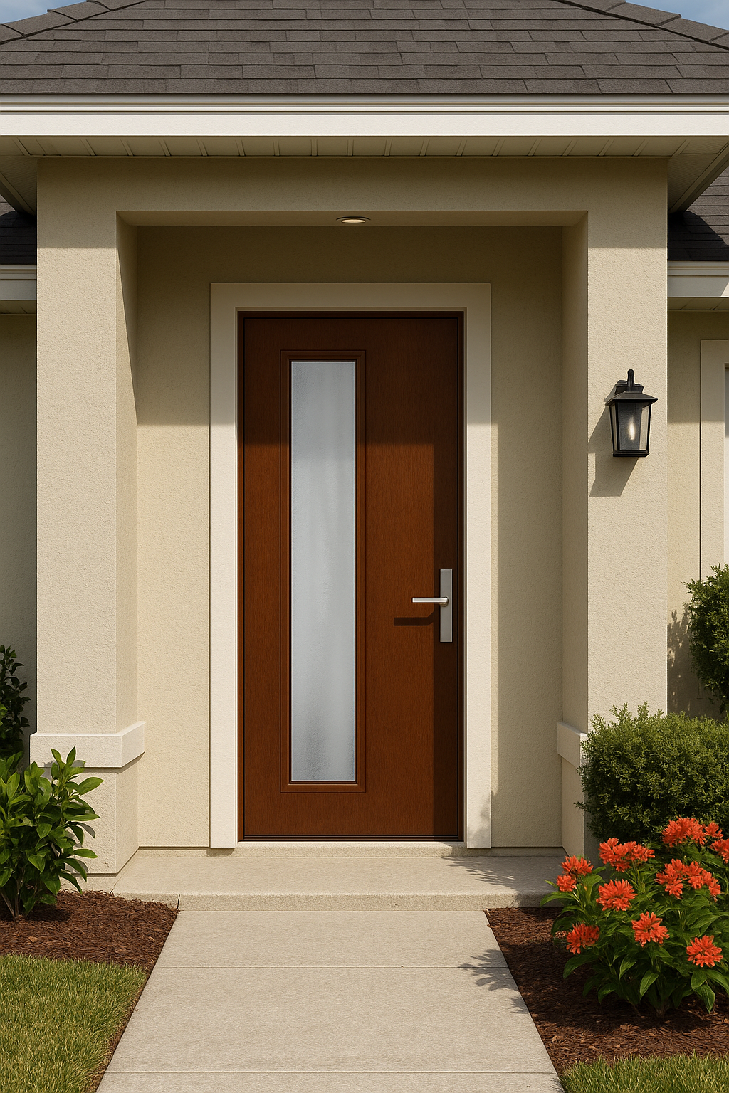 Impact Windows & Doors Tampa - Pulse 8' Linea Offset Right - Chinchilla