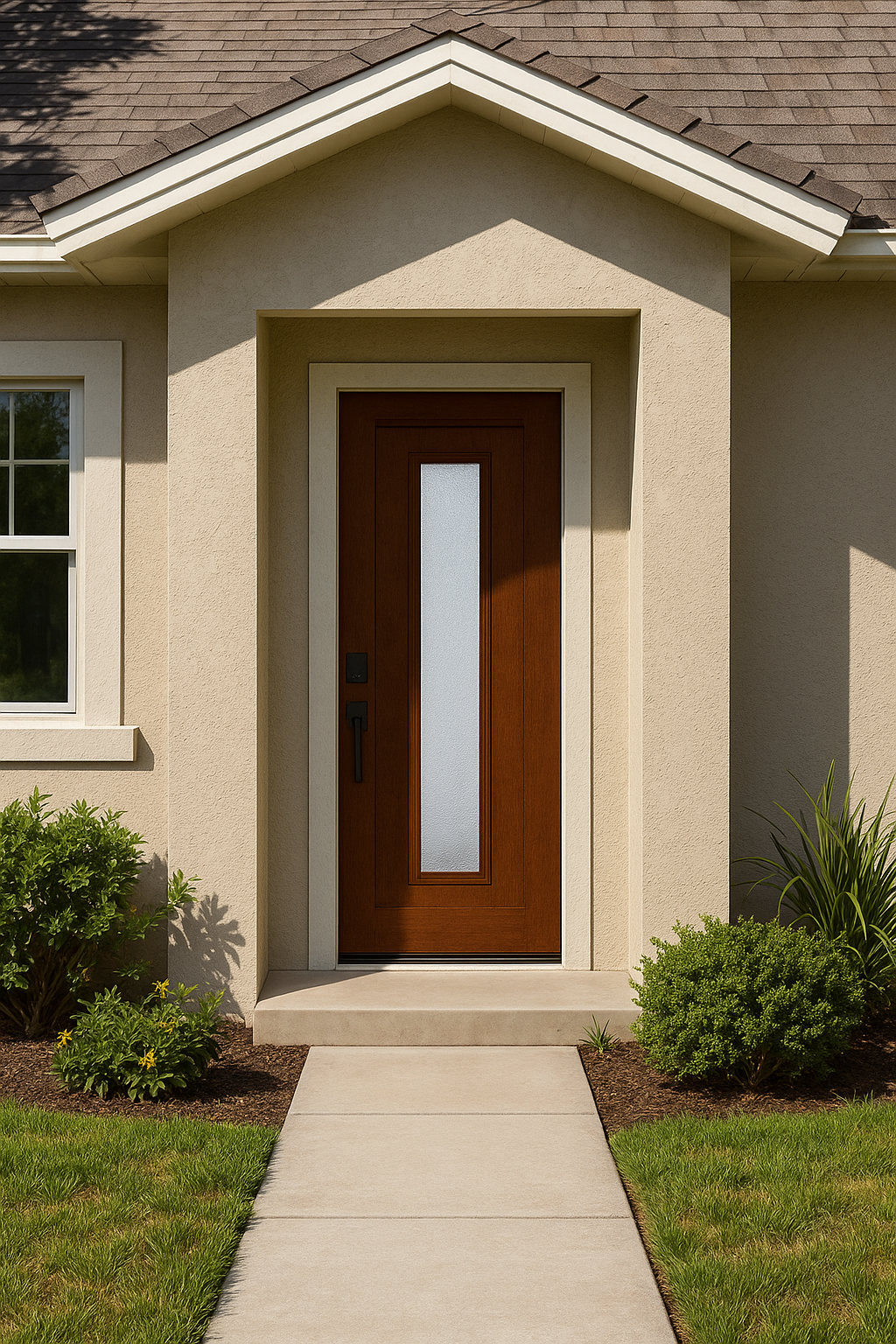 Impact Windows & Doors Tampa - Pulse 8' Linea Centered - Granite