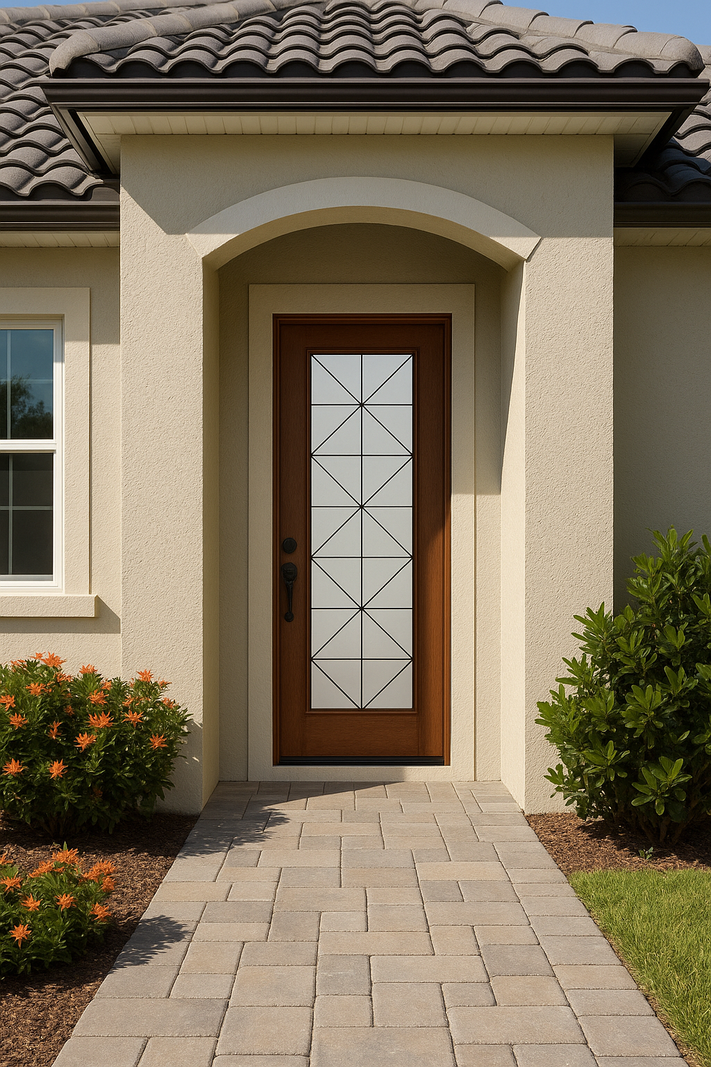 Impact Windows & Doors Tampa - 8' Full Lite W/ Stile Lines - Calix