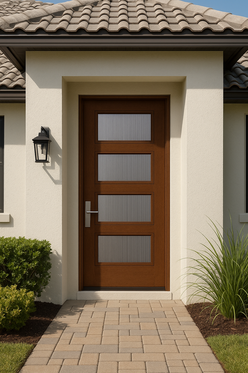 Impact Windows & Doors Tampa - Pulse 8' Ari 4-Lite - Reeded