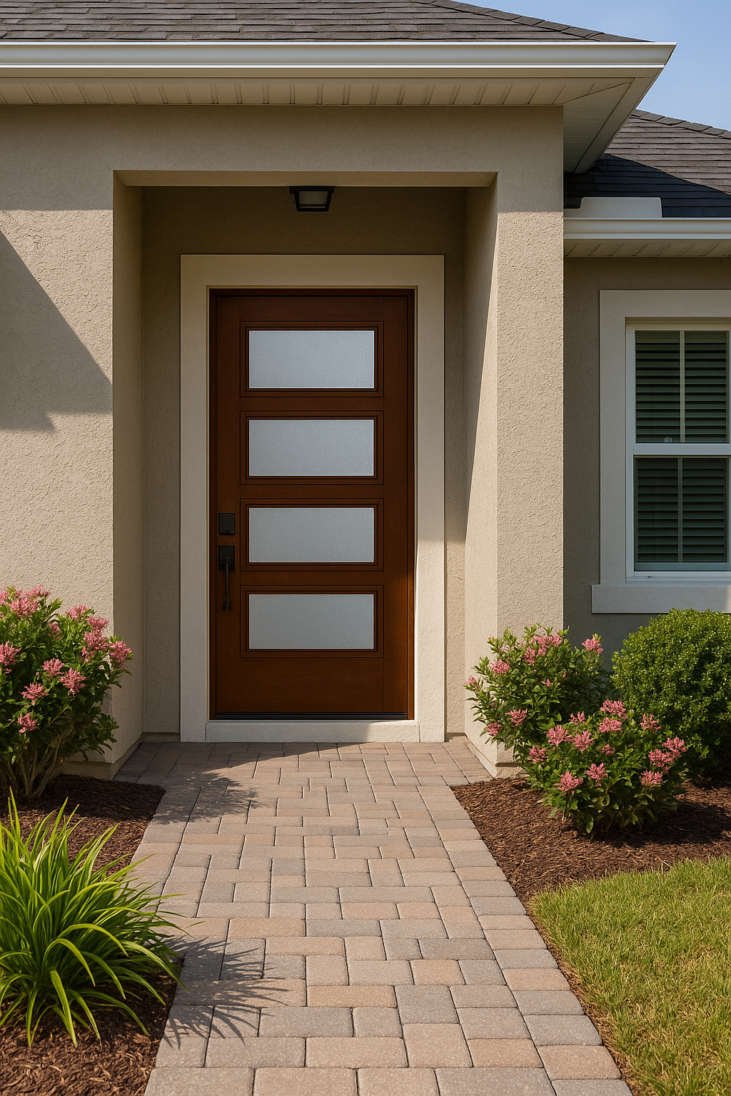 Impact Windows & Doors Tampa - Pulse 8' Ari 4-Lite - Granite