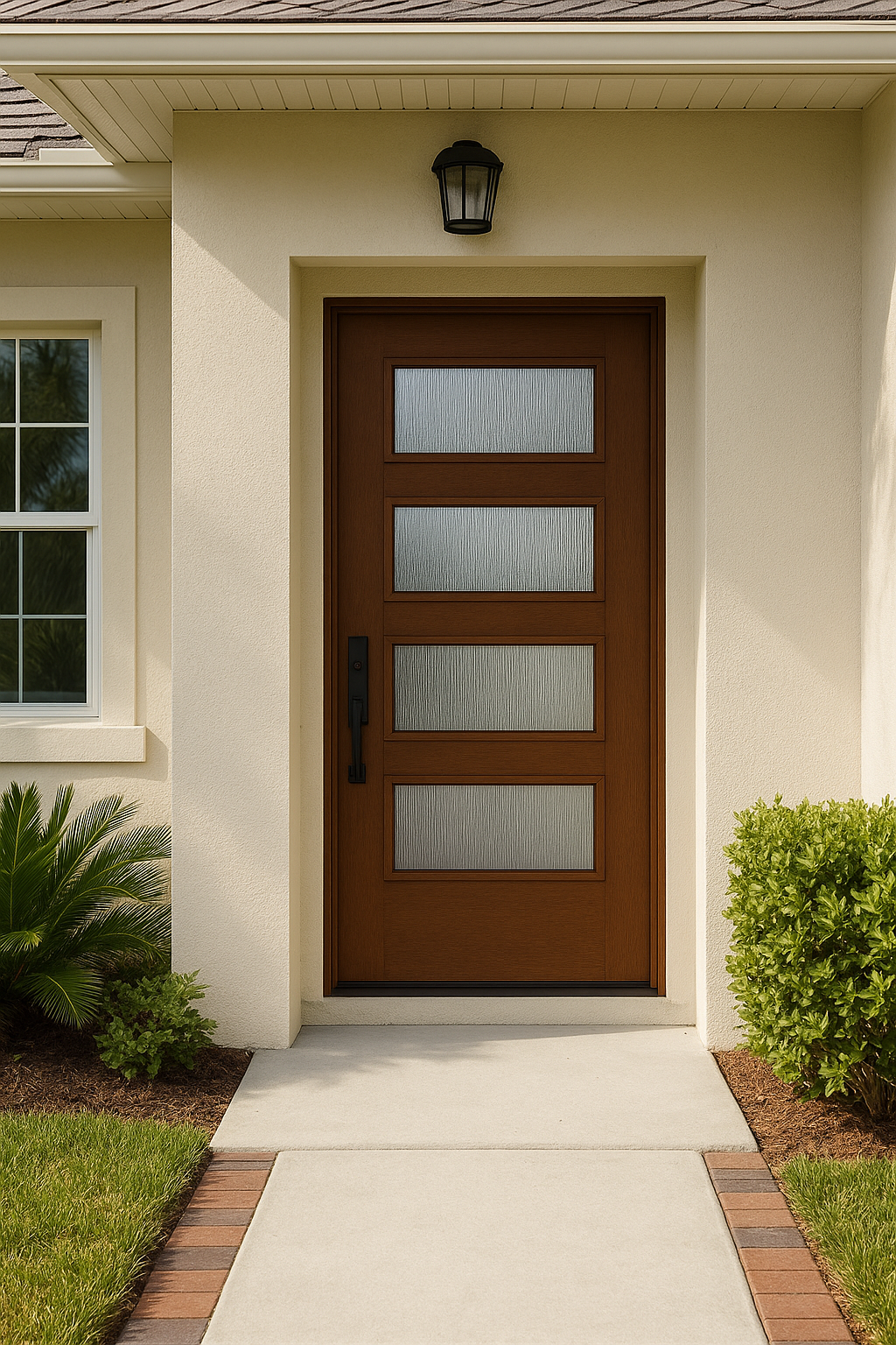Impact Windows & Doors Tampa - Pulse 8' Ari 4-Lite - Rainglass