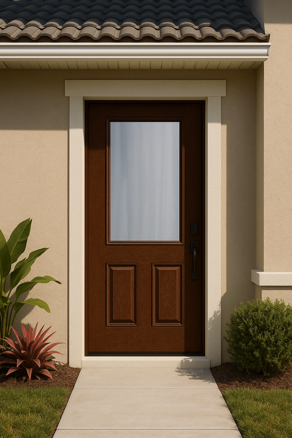 Impact Windows & Doors Tampa - 8' Half Lite 2 Panel - Chinchilla