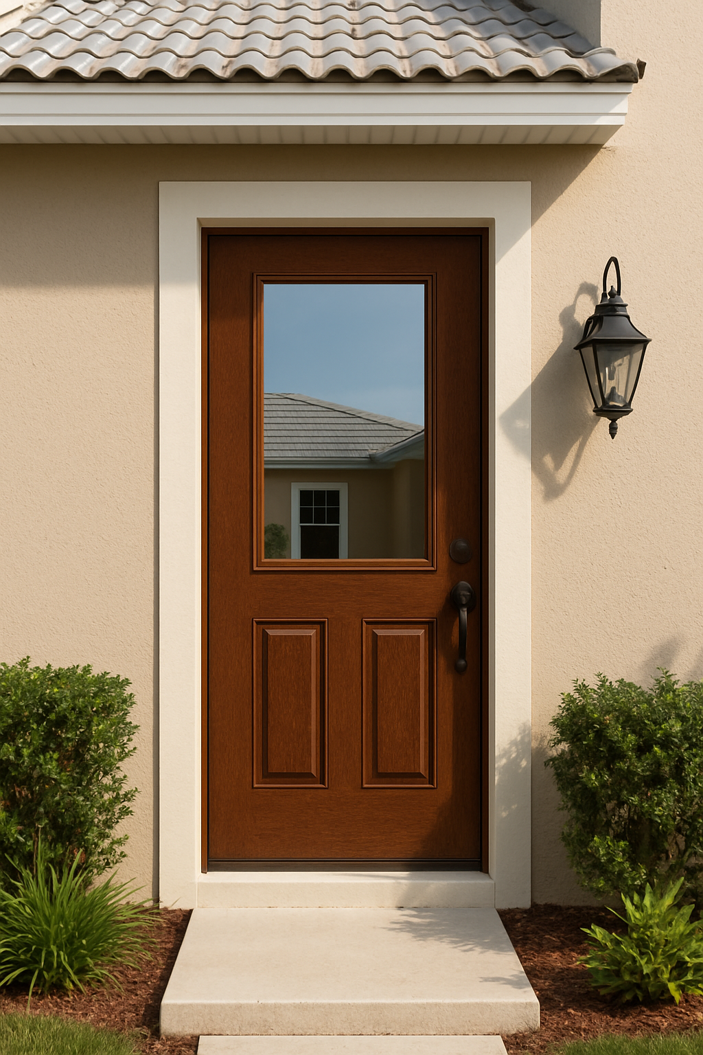 Impact Windows & Doors Tampa - 8' Half Lite 2 Panel - Clear 1 Lite No Grid