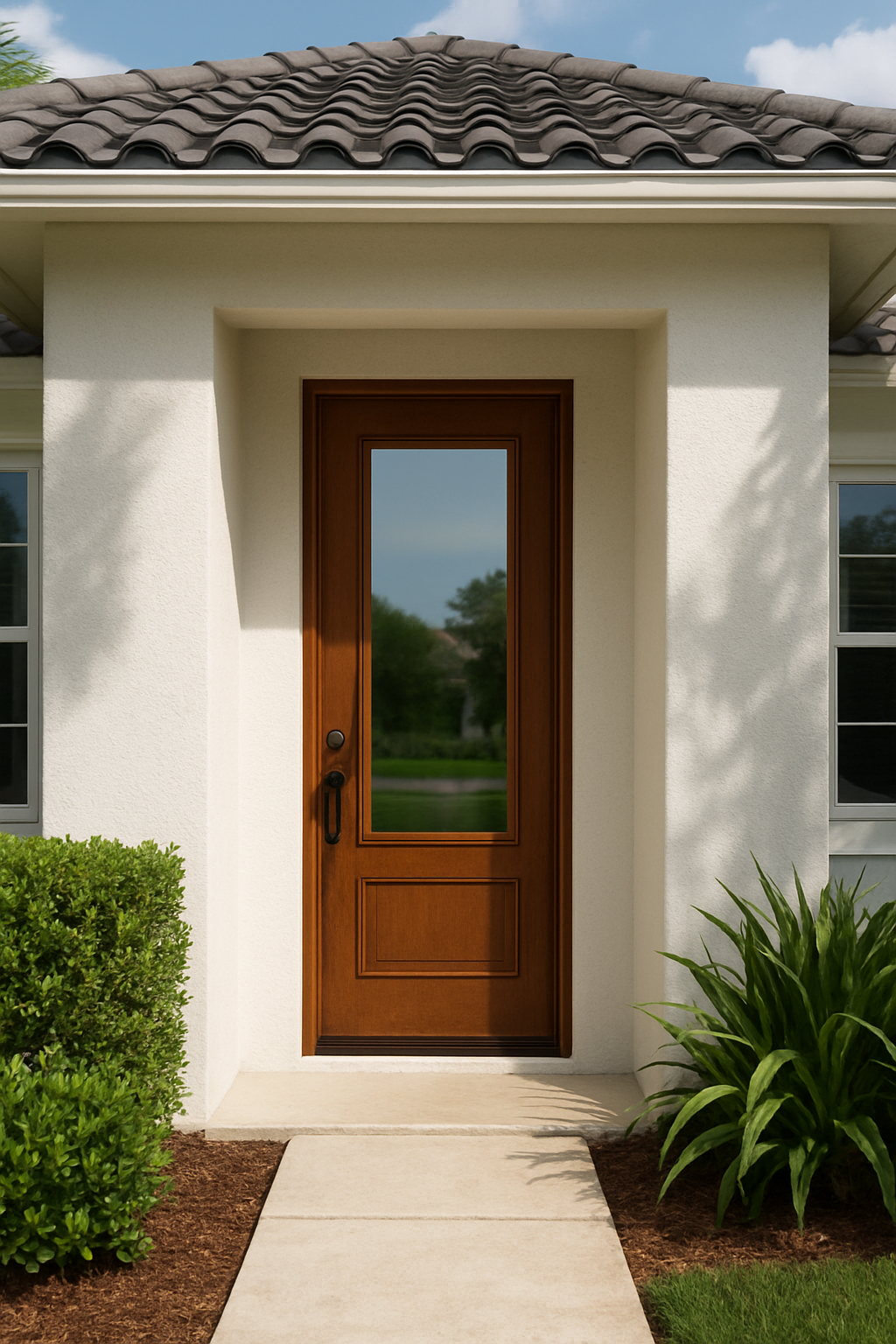 Impact Windows & Doors Tampa - 8' Full Lite W/ Stile Lines - Clear 1 Lite No Grid