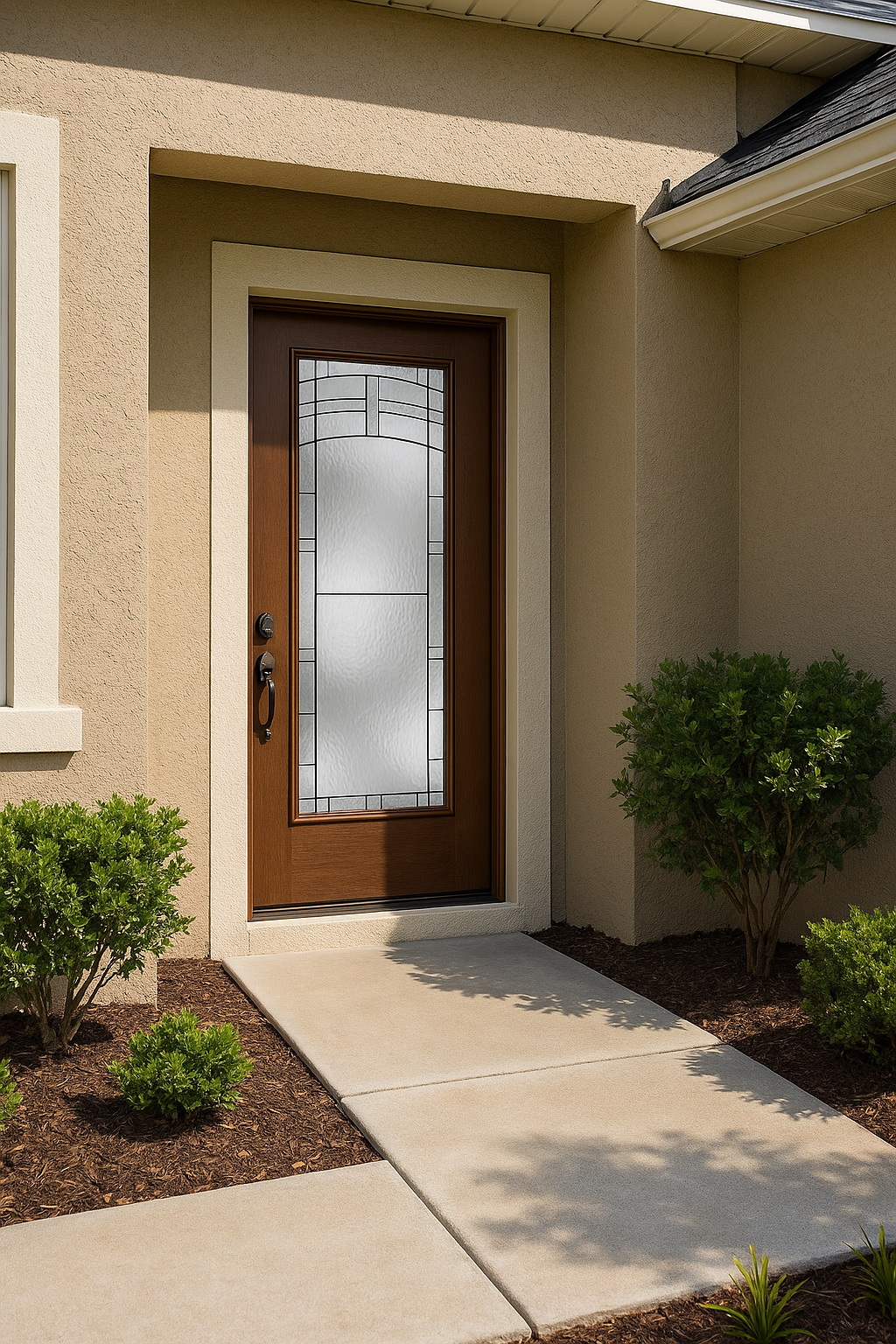 Impact Windows & Doors Tampa - Full Lite w/ Stile Lines - Maple Park